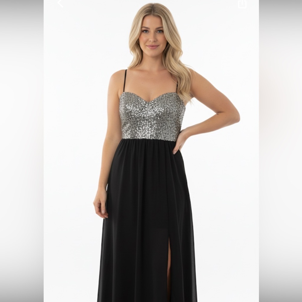 TRIXXI size medium homecoming black maxi dress